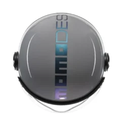 Casco Jet Momo Design Fgtr Classic Candy Flip Lucido Grigio Blu Fucsia