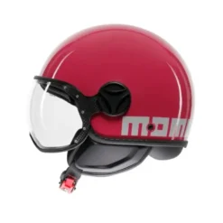 Casco Jet Momo Design Fgtr Classic Candy Fucsia Bianco