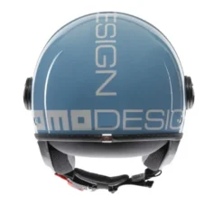 Casco Jet Momo Design Fgtr Classic Candy Lucido Sky Blu Bianco