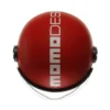Casco Jet Momo Design Fgtr Classic Candy Opaco Rosso Bianco