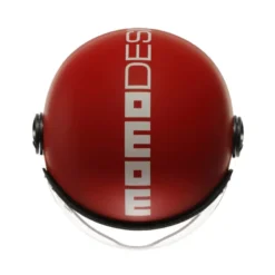 Casco Jet Momo Design Fgtr Classic Candy Opaco Rosso Bianco
