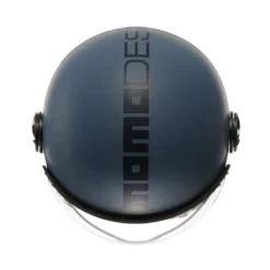 Casco Jet Momo Design Fgtr Classic Mono Opaco Dusty Blu