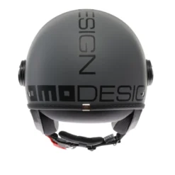 Casco Jet Momo Design Fgtr Classic Mono Opaco Grigio Nero