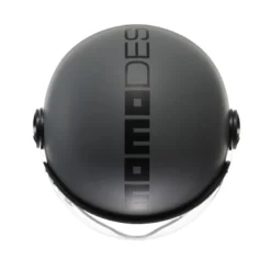 Casco Jet Momo Design Fgtr Classic Mono Opaco Grigio Nero