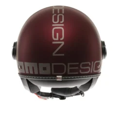 Casco Jet Momo Design Fgtr Evo Mono Opaco Amarena Argento