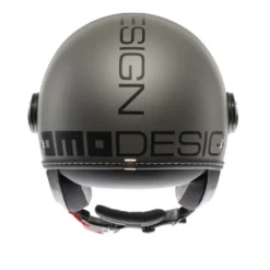 Casco Jet Momo Design Fgtr Evo Mono Opaco Titanium Frost Nero