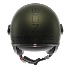 Casco Jet Momo Design Fgtr Evo Mono Opaco Verde Nero
