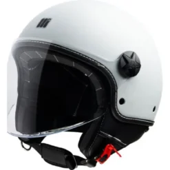 Casco Jet Motocubo 718 Beetle Evo Bianco Perla Lucido