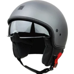 Casco Jet Motocubo 517 Beetle Titanio Opaco