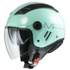 Casco Jet MPH Aire Verde Acqua Lucido
