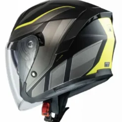 Casco Jet MPH Maxi Dart Nero Giallo Opaco