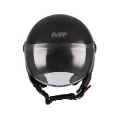 Casco Jet Mt Helmets Of501 B Street S A1 Pure Nero Lucido