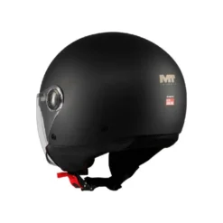Casco Jet Mt Helmets Of501 B Street S A1 Pure Nero Opaco