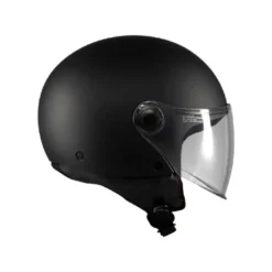 Casco Jet Mt Helmets Of501 B Street S A1 Pure Nero Opaco