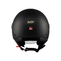 Casco Jet Mt Helmets Of501 B Street S A1 Pure Nero Opaco