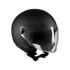 Casco Jet Mt Helmets Of501 B Street S A1 Pure Nero Opaco