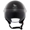 Casco Jet Mt Helmets  Of501 B Street S Solid A1 Lucido Nero