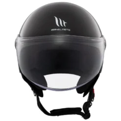 Casco Jet Mt Helmets  Of501 B Street S Solid A1 Lucido Nero