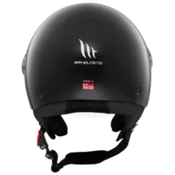 Casco Jet Mt Helmets  Of501 B Street S Solid A1 Lucido Nero