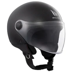 Casco Jet Mt Helmets  Of501 B Street S Solid A1 Lucido Nero