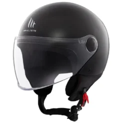 Casco Jet Mt Helmets  Of501 B Street S Solid A1 Lucido Nero