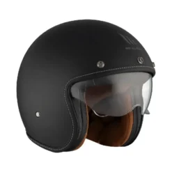 Casco Jet Mt Helmets Of507Sv B Lemans 2 Sv S Solid A1 Opaco Nero