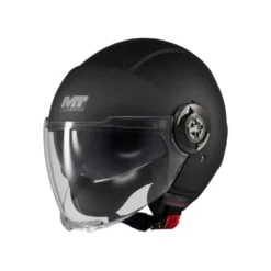Casco Jet Mt Helmets Of502Sv B Viale A1 Sv S Pure Nero Opaco