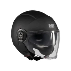 Casco Jet Mt Helmets Of502Sv B Viale A1 Sv S Pure Nero Opaco