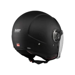 Casco Jet Mt Helmets Of502Sv B Viale A1 Sv S Pure Nero Opaco