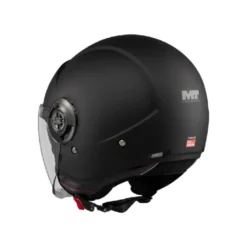 Casco Jet Mt Helmets Of502Sv B Viale A1 Sv S Pure Nero Opaco