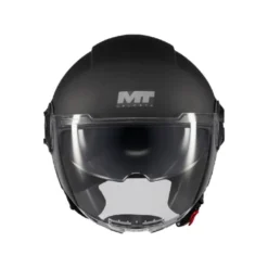 Casco Jet Mt Helmets Of502Sv B Viale A1 Sv S Pure Nero Opaco