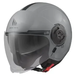 Casco Jet Mt Helmets Of502Sv B Viale Sv S A12 Solid Lucido Grigio