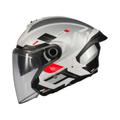 Casco Jet Mt Helmets  Of515Sv Cosmo A2 Sv Silence Lucido