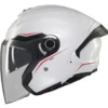 Casco Jet Mt Helmets  Of515Sv Cosmo A0 Sv Solid Lucido Bianco