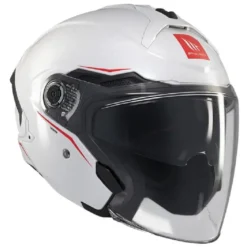 Casco Jet Mt Helmets  Of515Sv Cosmo A0 Sv Solid Lucido Bianco