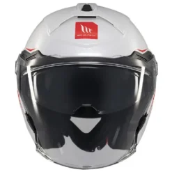 Casco Jet Mt Helmets  Of515Sv Cosmo A0 Sv Solid Lucido Bianco