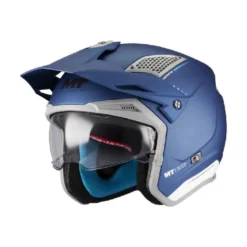 Casco Jet Mt Helmets Tr902Svb District Sv S C7 Soul Blu Opaco
