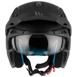 Casco Jet Mt Helmets  Tr902Svb District Sv S Solid A1 Opaco Nero