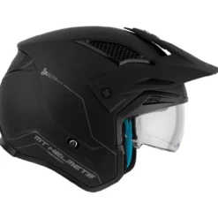 Casco Jet Mt Helmets  Tr902Svb District Sv S Solid A1 Opaco Nero
