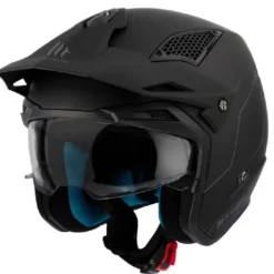 Casco Jet Mt Helmets  Tr902Svb District Sv S Solid A1 Opaco Nero