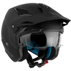 Casco Jet Mt Helmets  Tr902Svb District Sv S Solid A1 Opaco Nero