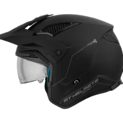 Casco Jet Mt Helmets  Tr902Svb District Sv S Solid A1 Opaco Nero