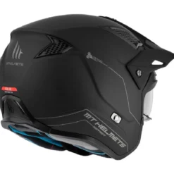 Casco Jet Mt Helmets  Tr902Svb District Sv S Solid A1 Opaco Nero