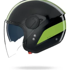 Casco Jet Nolan N20-2 Visor Dolce Vita 352 Nero Verde Impulso Lucido