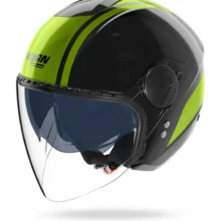 Casco Jet Nolan N20-2 Visor Dolce Vita 352 Nero Verde Impulso Lucido