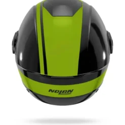 Casco Jet Nolan N20-2 Visor Dolce Vita 352 Nero Verde Impulso Lucido