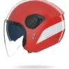 Casco Jet Nolan N20-2 Visor Dolce Vita 349 Rosso Bianco Lucido