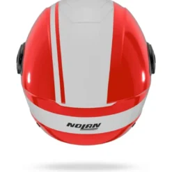 Casco Jet Nolan N20-2 Visor Dolce Vita 349 Rosso Bianco Lucido