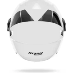 Casco Jet Nolan N20-2 Visor Impeto 345 Bianco Perla Nero Lucido