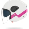 Casco Jet Nolan N20-2 Visor Zefiro 342 Bianco Fucsia Lucido